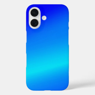 Kupferblau Ober Wasserfarbe abstrakt Pastellfarben iPhone 16 Hülle