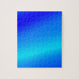 Kupferblau Ober Wasserfarbe abstrakt Pastellfarben Puzzle