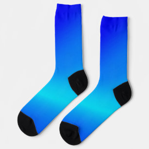 Kupferblau Ober Wasserfarbe abstrakt Pastellfarben Socken