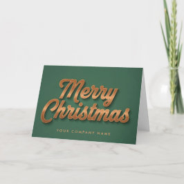 Kupferfolie Retro Schrift Frohe Weihnachten