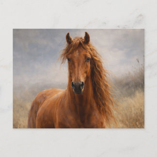Kupfergeist | Kastanienbraunes Pferd | Postkarte