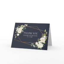 Kupfergeometric Blue White Floral Foto Hochzeit