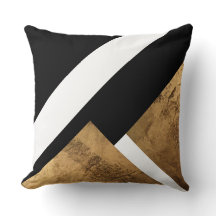 Kupfergold Geometric Schwarz-weiß