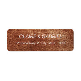 Kupferlackierung Moderne, einfache Rücksendeadress