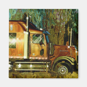 KUPFERMASCHINE CARGO TRUCK BIG RIG TRUCKERS Magnet