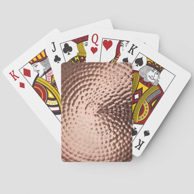 Kupfermetall-Spielkarten Spielkarten (Rückseite)