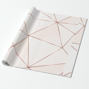 Kupfermetallische polygonale Textur mit Bronzeglan Geschenkpapier