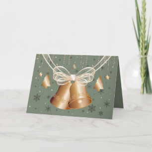 Kupferne Bell u. Creme-Bogen-frohe Weihnachten