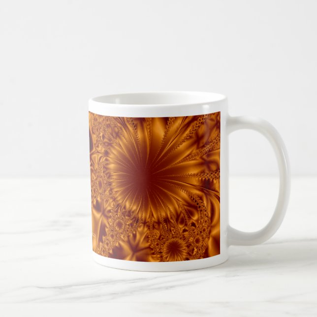 Kupferne Blumen Tasse (Rechts)