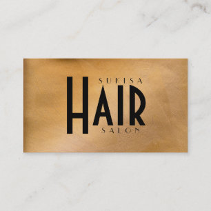 Kupferne Metallic-Friseursalon-Geschäftskarten Visitenkarte