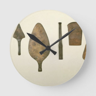 Kupferne Werkzeuge, Harappa, 2300-1750 BC Runde Wanduhr