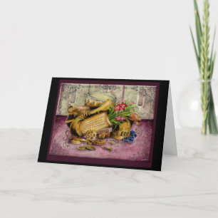 Kupfernes Geschenkkarte zum 7. Hochzeitstag Karte