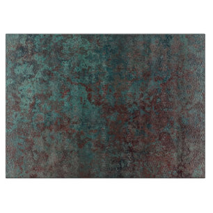 "Kupfernes" Glasschneidenbrett der Korrosion Schneidebrett