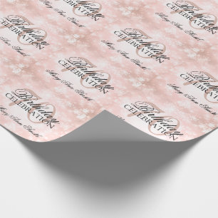 Kupfernes Winter-Märchenland-70. Geburtstags-Part Geschenkpapier