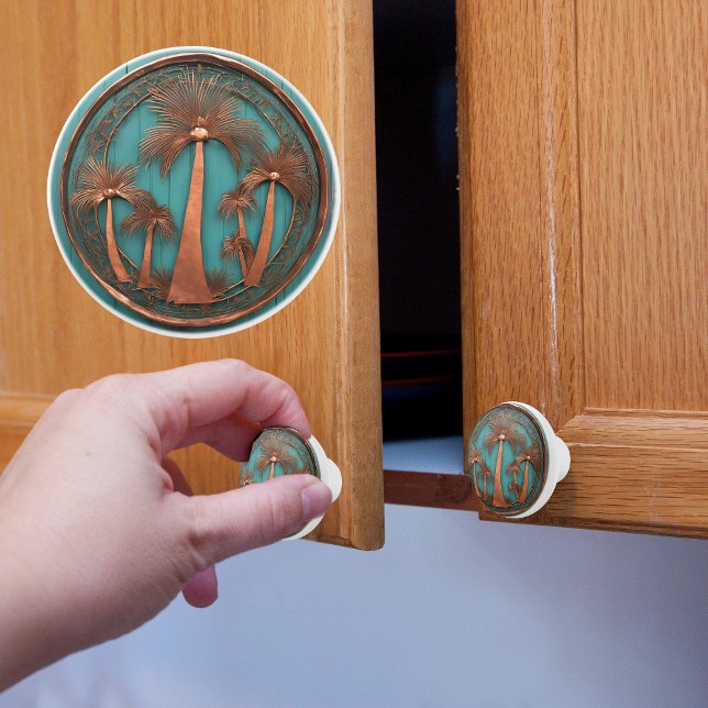 Kupferpalme Keramikknauf (Von Creator hochgeladen)