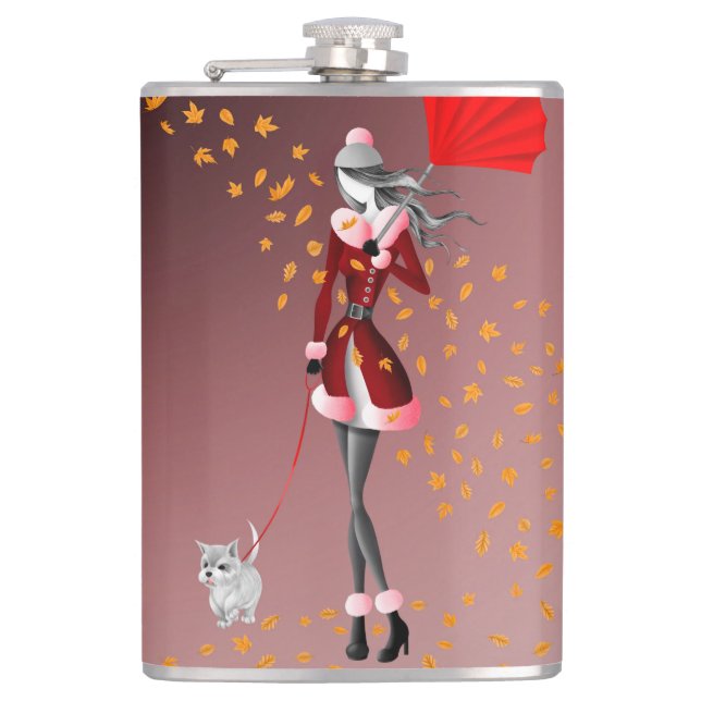 Kupferrain Red Hip Flask Flachmann (Vorderseite)