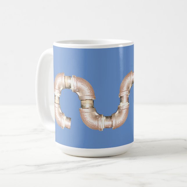 Kupferrohre Tasse (Vorderseite Links)