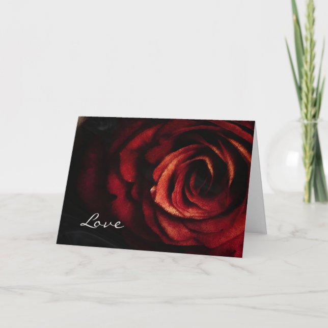 Kupferrose Karte (Vorderseite)