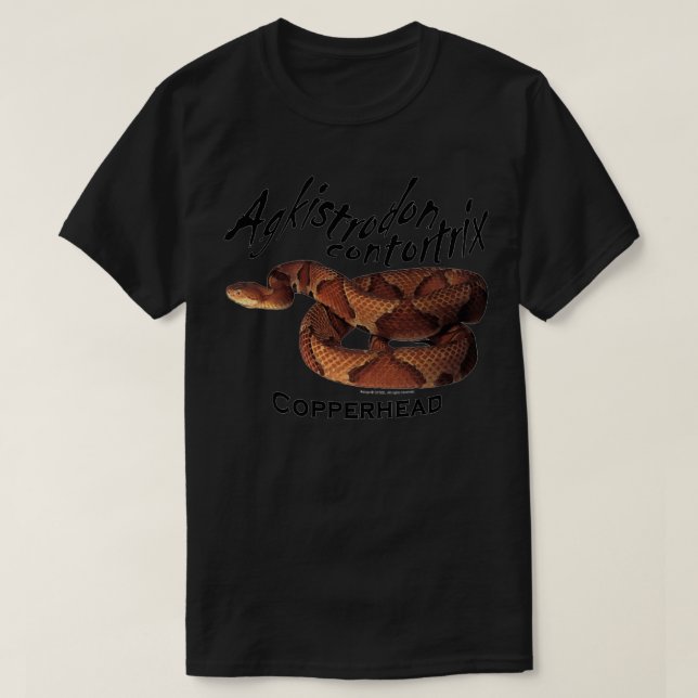 Kupferschlange Agkistrodon contortrix T-Shirt (Design vorne)