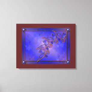 Kupferschmetterlinge Canvas drucken Leinwanddruck