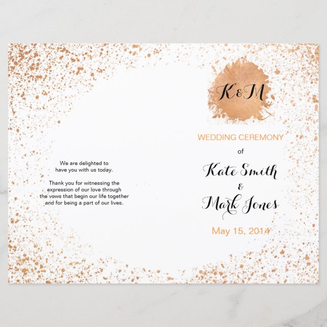 Kupfersprühzeremonie (Vorderseite)