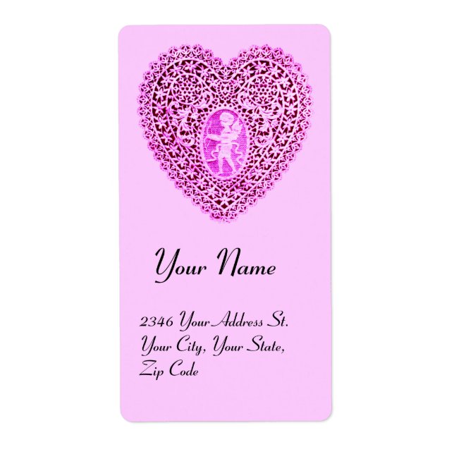 KUPID LACE HERZ, rosa lila (Vorne)