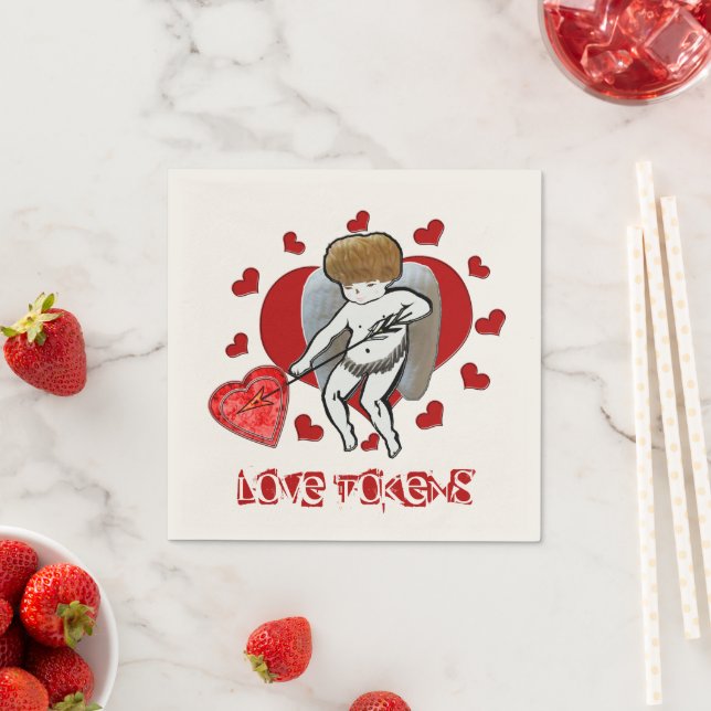Kupid-Liebe-Token Serviette (Beispiel)