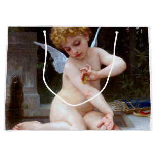 Kupid mit Schmetterling, Bouguereau Große Geschenktüte