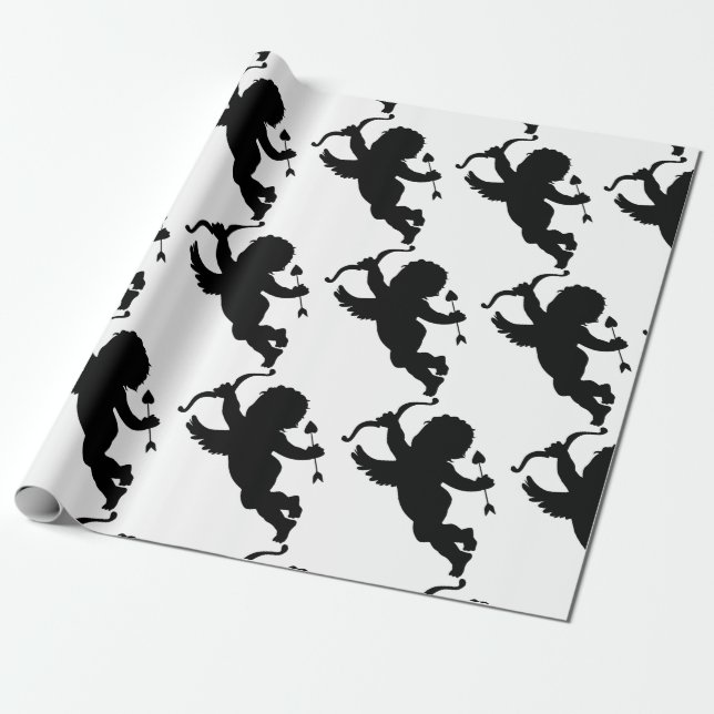 KUPID SILHOUETTE Valentinstag Packpapier (Ungerollt)
