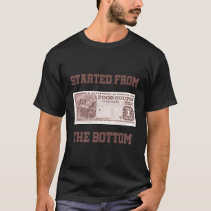 Kupon für die Briefmarke von Grundnahrungsmitteln T-Shirt