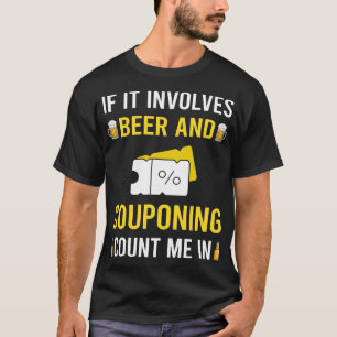 Kupon-Kupon-Kupon-Kupon für Bier und Kupons T-Shirt