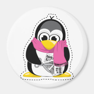 Kupon-Pinguin Magnet