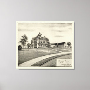 Kuppel-Bauernhof Leinwanddruck