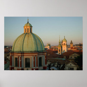 Kuppel der Kirche des Heiligen Franziskus, Prag, T Poster