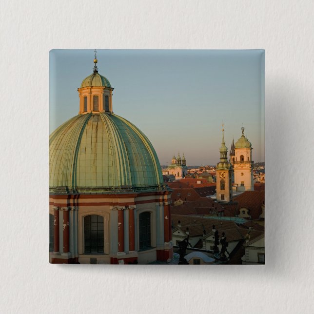 Kuppel der Kirche von Saint Francis, Prag, Tschech Button (Vorderseite)