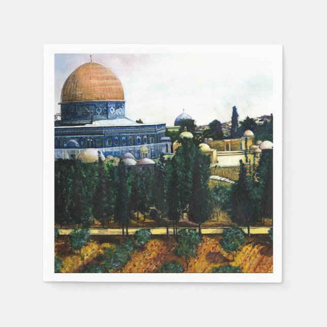 Kuppel des Felsens, Jerusalem Serviette (Vorderseite)