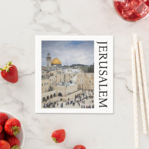 Kuppel des Felsens   Western Wall Plaza, Jerusalem Serviette