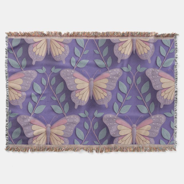 Kupu-Kupu Shadow Dance Decke (Vorderseite)