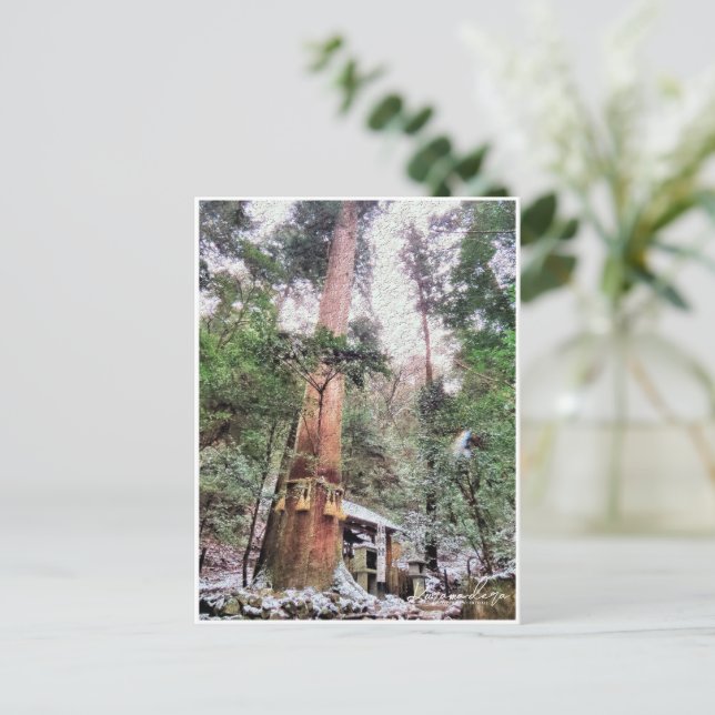 Kurama-dera (Yoshitsune-do hall) Postkarte (Stehend Vorderseite)