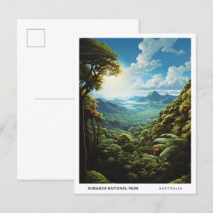 Kuranda Nationalpark Australien Vintage Reise Postkarte