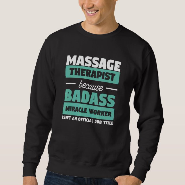 Kurangebot für einen Massagetherapeuten Sweatshirt (Vorderseite)