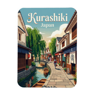 Kurashiki Bikan Historisches Viertel Gasse Japan Magnet