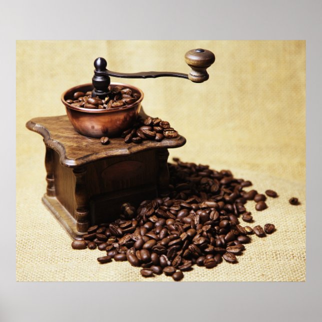 Kurbel Kaffeemühle Poster (Vorne)