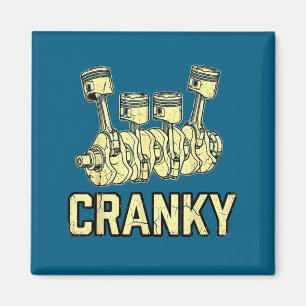 Kurbelwelle des cranky Auto Motors Vatertag Vater  Magnet