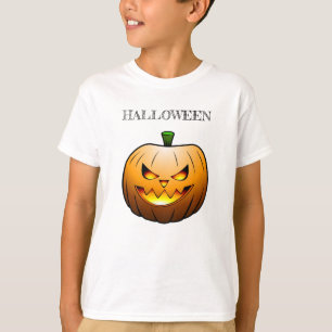 Kürbis als Halloween-Jack-o'-lantern T-Shirt