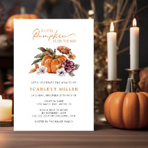 Kürbis-Baby-Party
