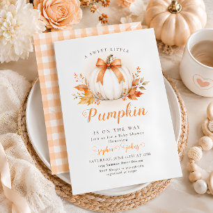 Kürbis-Baby-Party Herbst kleiner Kürbis Einladung