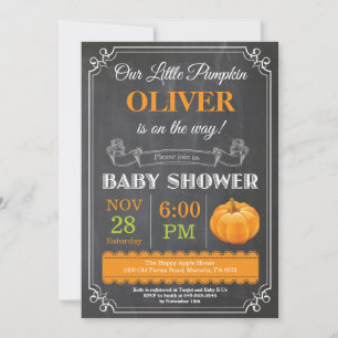 Kürbis-Baby-Shower-Einladung Einladung
