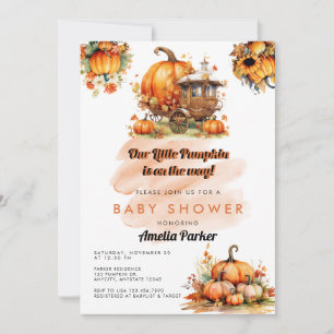 Kürbis-Baby-Shower-Einladung Einladung