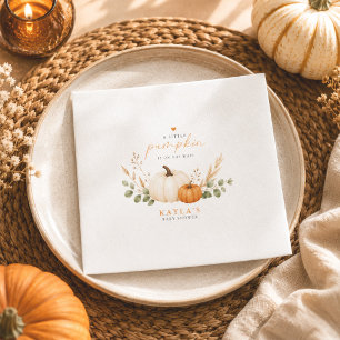 Kürbis Boho Herbst-Baby-Shower-Party Serviette